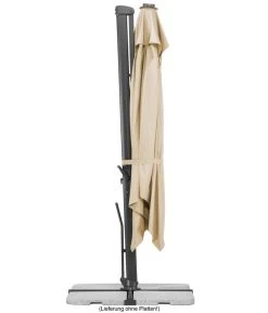 Schneider Ampelschirm Rhodos Smart, Quadratisch, Ca. B300/T300 Cm -Freien Garten Geschäft 6953384 WE FS 004 SchneiderAmpelschirmRhodosSmartnatur