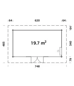 Palmako Gartenhaus Heidi -Freien Garten Geschäft 6976690 WE BG 001 BBHHeidiNatur