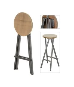 Fun Star Barhocker, Ca. H82 Cm -Freien Garten Geschäft 6982896 WE DE 003 BarhockerStahlHolz