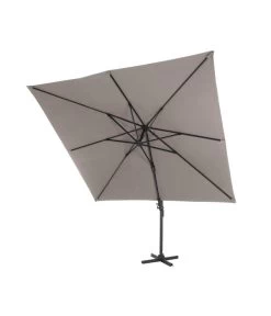 Siena Garden Ampelschirm California N+, Quadratisch, Ca. B300/300 Cm -Freien Garten Geschäft 6987960 WE FS 003 SienaGardenAmpelschirmCaliforniaN300x300cmTaupe