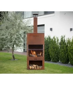 Westmann Grillkamin, Ca. B41/H229/T70 Cm -Freien Garten Geschäft 6992267 WE MO 002 GrillkaminTerrassenofen