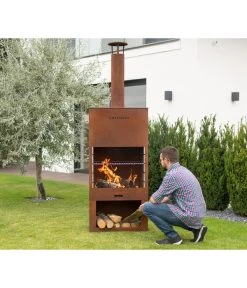 Westmann Grillkamin, Ca. B41/H229/T70 Cm -Freien Garten Geschäft 6992267 WE MO 003 GrillkaminTerrassenofen