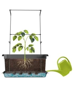 Magnus Kunststoff-Blumenkasten, Rechteckig. Ca. B98/H37/T38 Cm -Freien Garten Geschäft 6997449 WE FS 004 MagnusKunststoffBlumenkastengrau