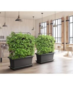 Magnus Kunststoff-Blumenkasten, Rechteckig. Ca. B98/H37/T38 Cm -Freien Garten Geschäft 6997449 WE MO 001 MagnusKunststoffBlumenkastenschwarz