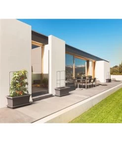 Magnus Kunststoff-Blumenkasten, Rechteckig. Ca. B98/H37/T38 Cm -Freien Garten Geschäft 6997449 WE MO 002 MagnusKunststoffBlumenkastenschwarz