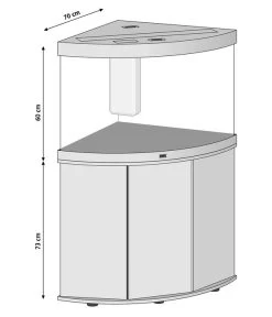 JUWEL® AQUARIUM Kombination Trigon 190 LED Inkl. Starter-Set, Ca. B98,5/H133/T70 Cm -Freien Garten Geschäft M200005757 WE BG 001 JuwelTrigon190