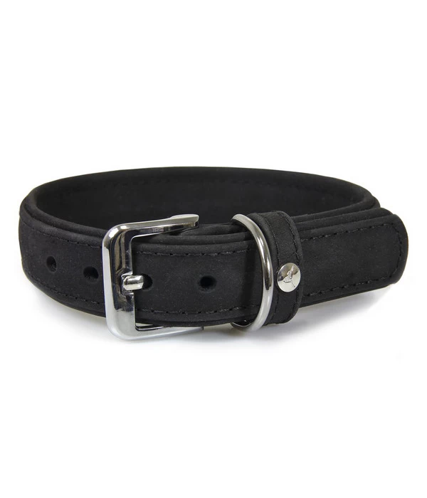 Das Lederband Hundehalsband Style Boston Schwarz 3 Das Lederband Hundehalsband Style Boston Schwarz