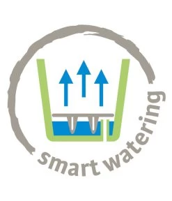 Scheurich Kunststoff-Topf Groove+, Rund, Ca. Ø28,5/H26 Cm -Freien Garten Geschäft WE DE 005 ScheurichIconSmartWatering